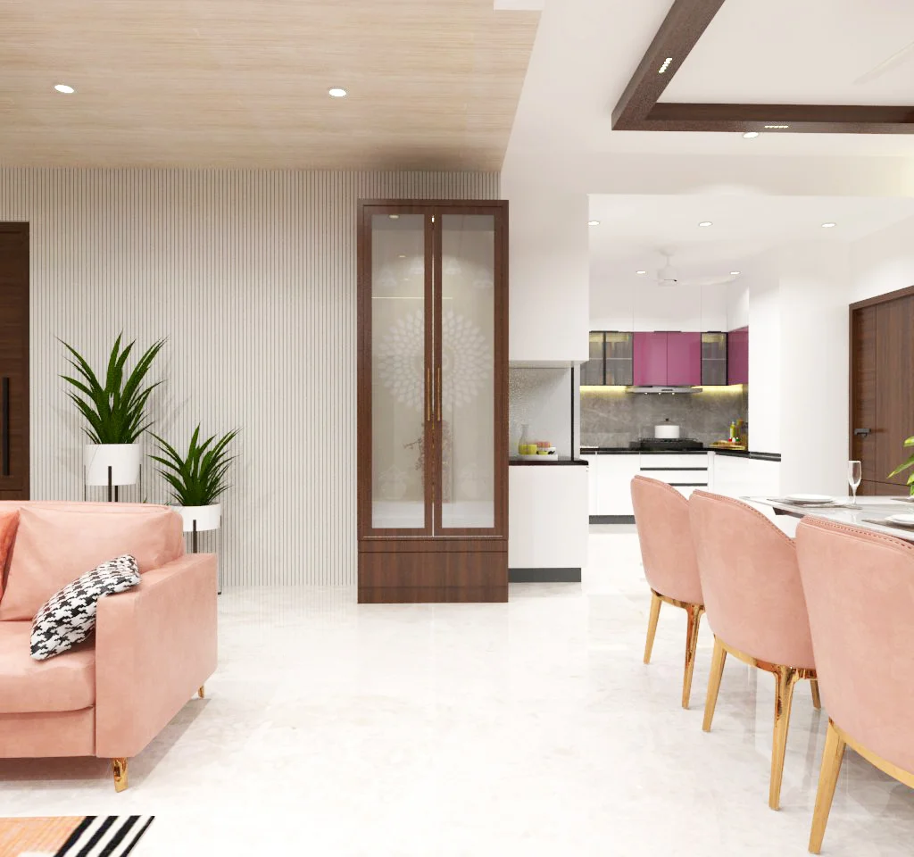 Kitchen interior render — Delhi project — still 6