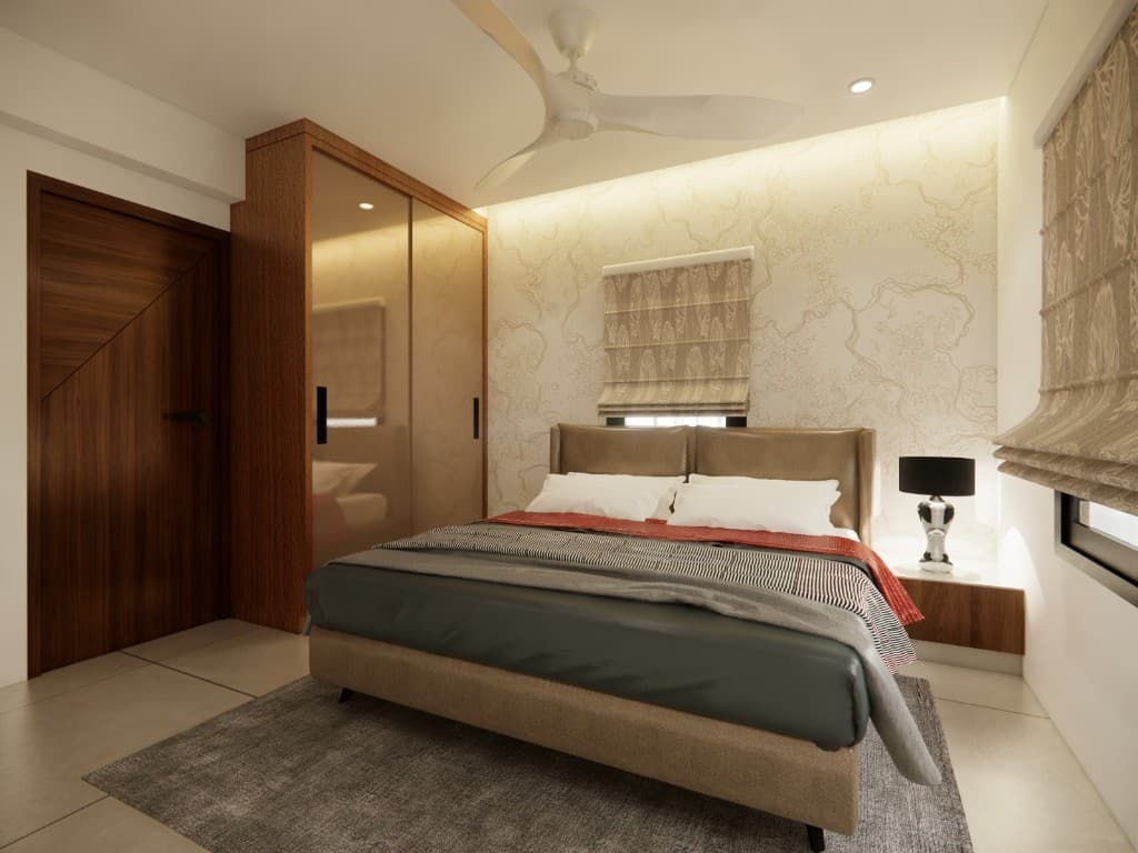 Living room interior render — still 10