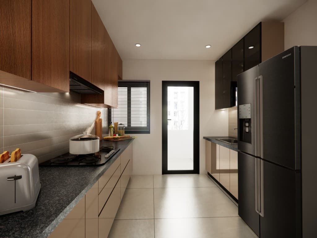 Living room interior render — still 6