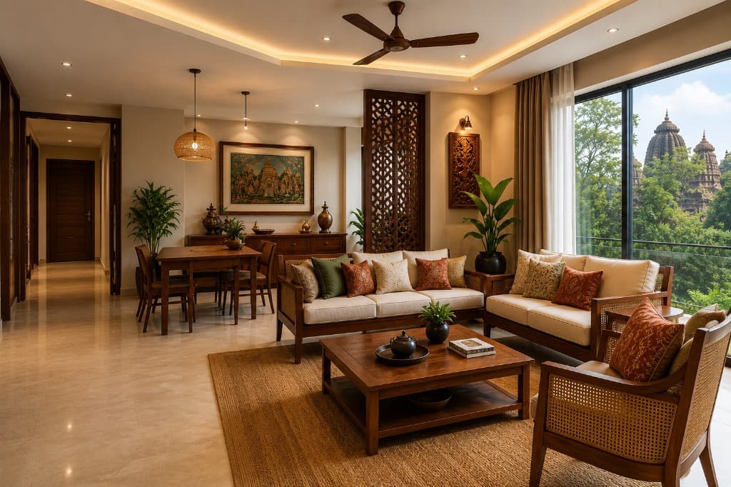 Bhubaneswar studio — luxury living room interior
